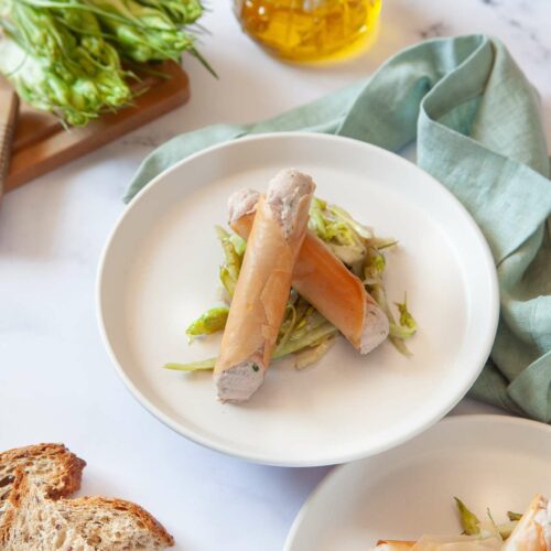 CANNOLI DI PASTA FILLO CON MOUSSE DI MORTADELLA