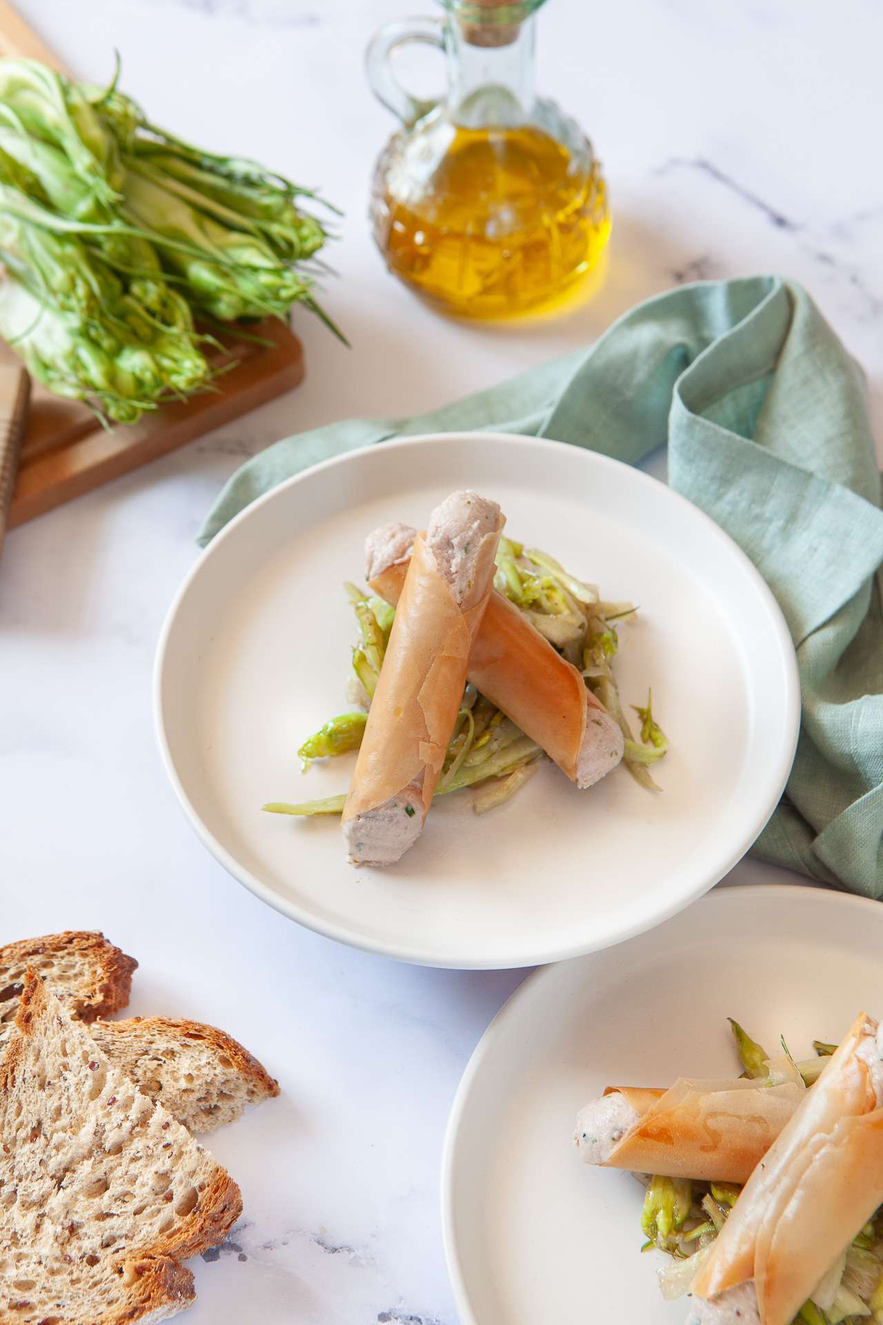 CANNOLI DI PASTA FILLO CON MOUSSE DI MORTADELLA