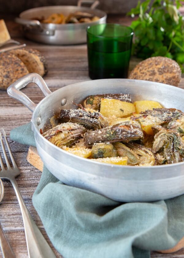 PADELLATA DI CARCIOFI E PATATE