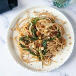 Piatto di Spaghetti con agretti foto quadrata
