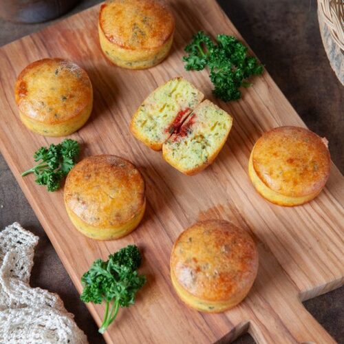 Sformatini alle erbette con cuore di pomodoro